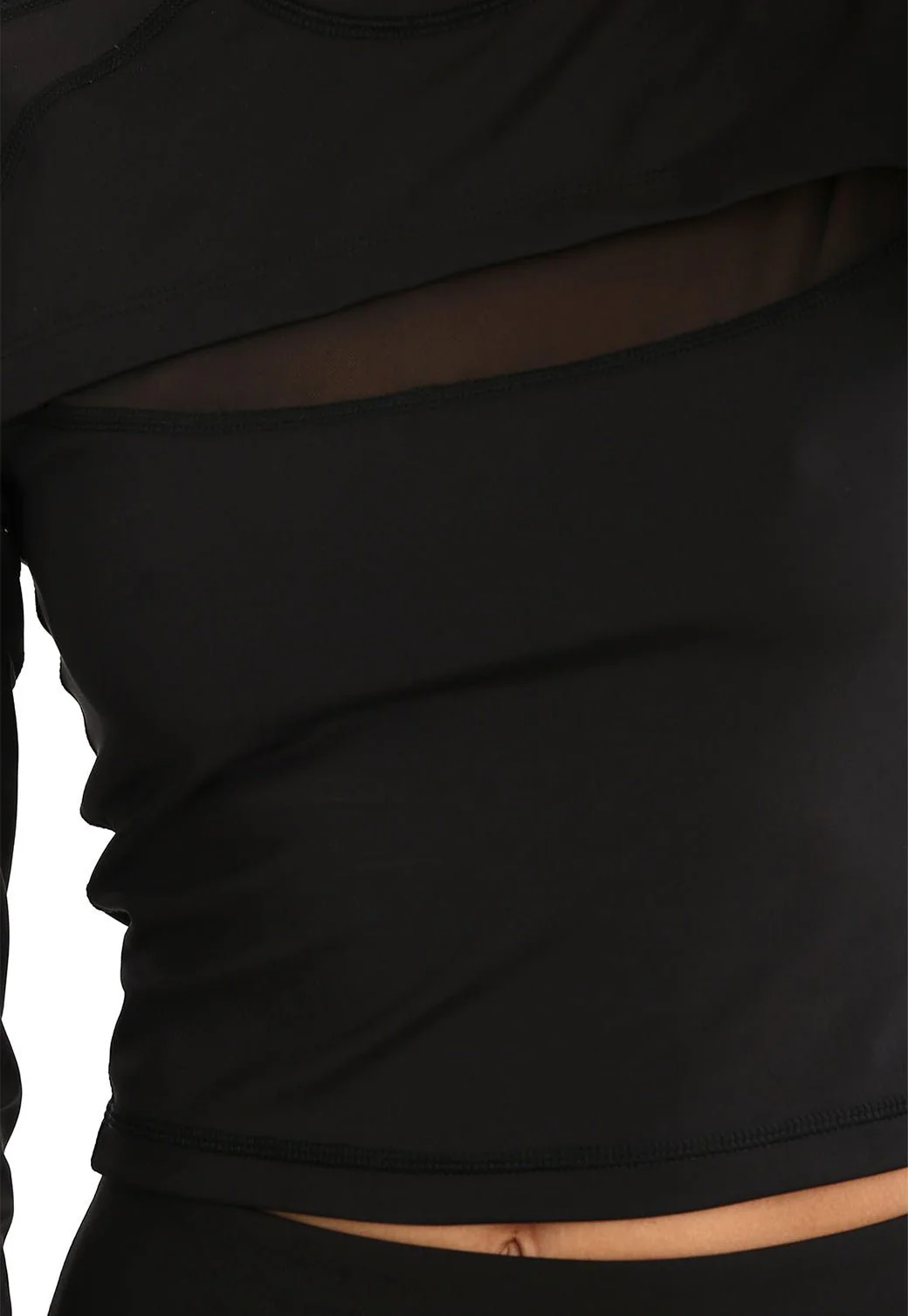 טופ ארוך פתח קדמי לוגו כוכבים נשים - Image 2