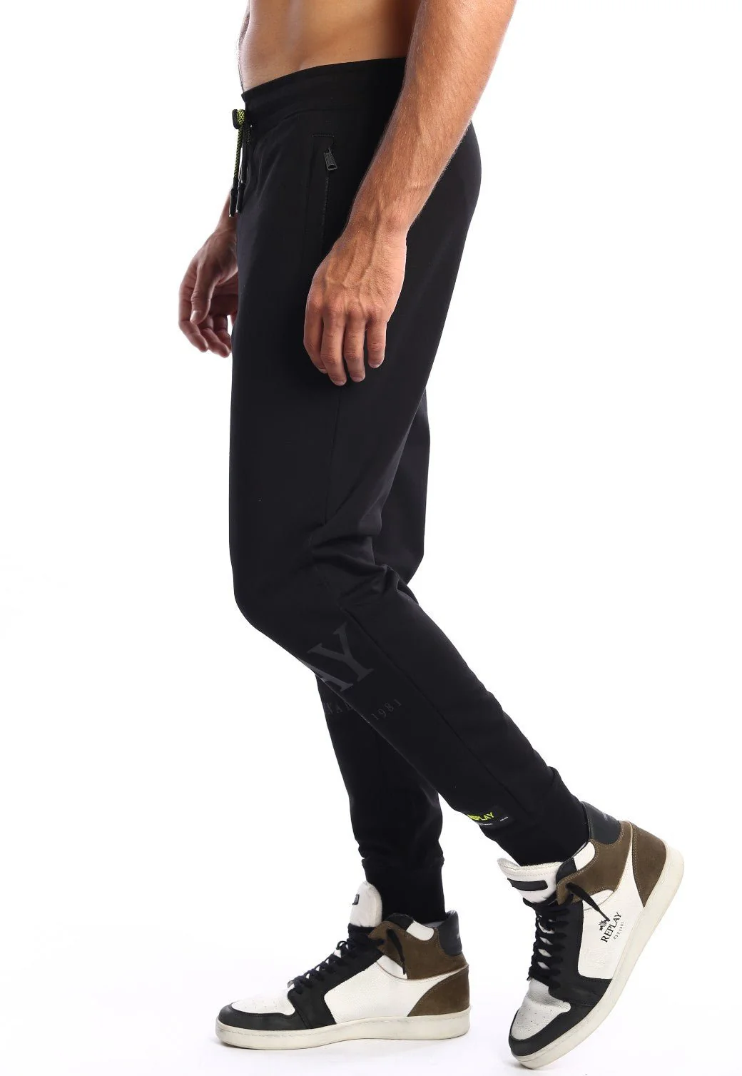 מכנסי טרנינג פרנץ' טרי ארוך לוגו גדול גברים - Image 2