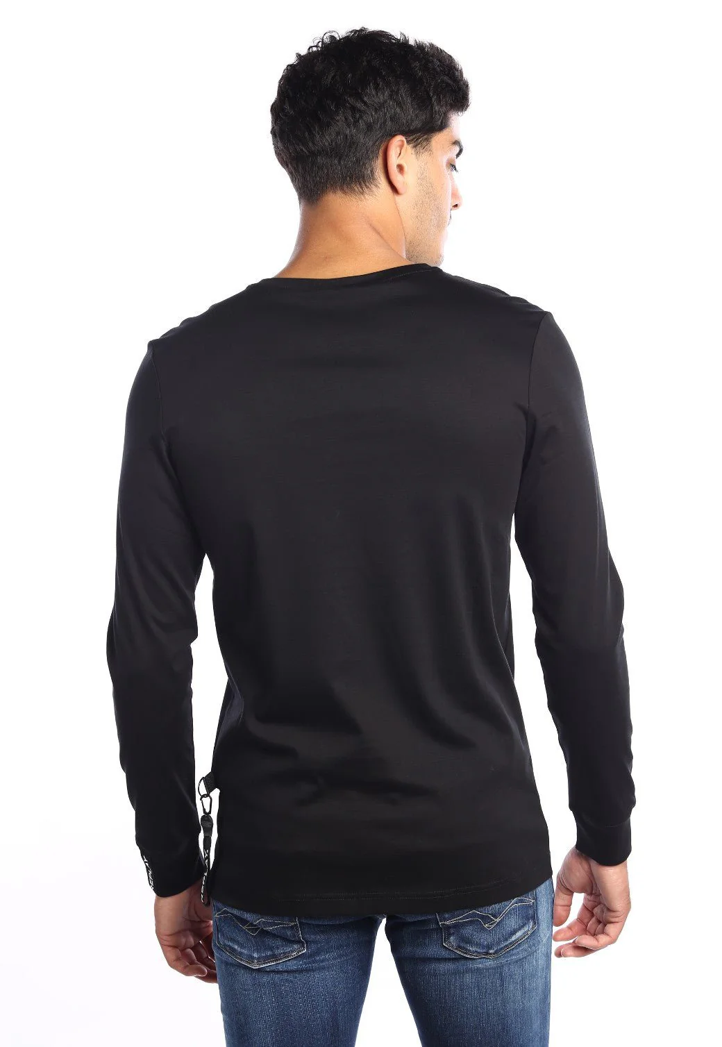 טי שירט בייסיק עם מחזיק מפתחות נשלף גברים - Image 3