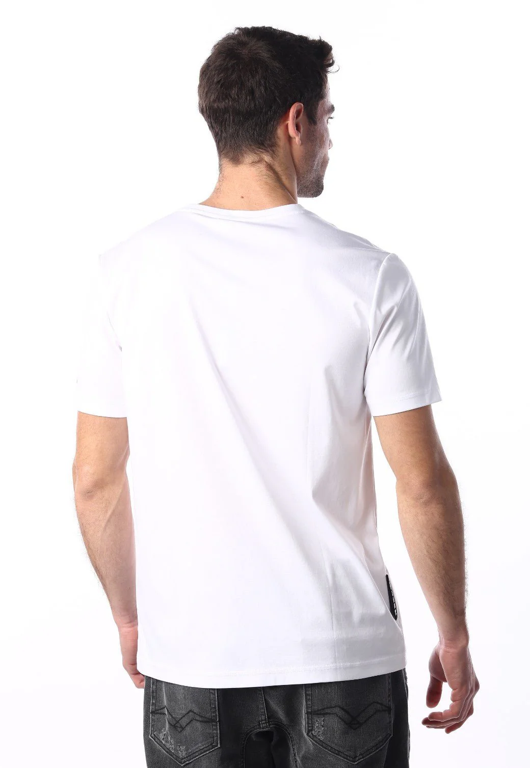 טי שירט קצרה צווארון V גברים - Image 3