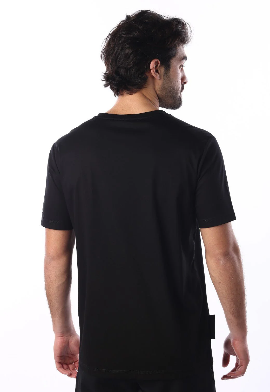 טי שירט קצרה צווארון V גברים - Image 3