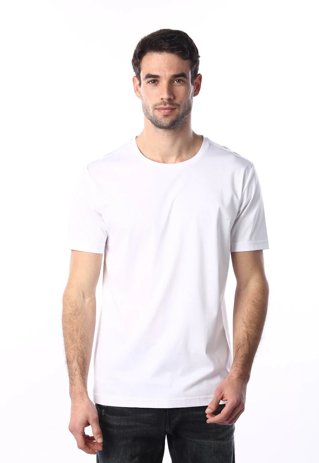 טי שירט מפתח עגול קצרה גברים