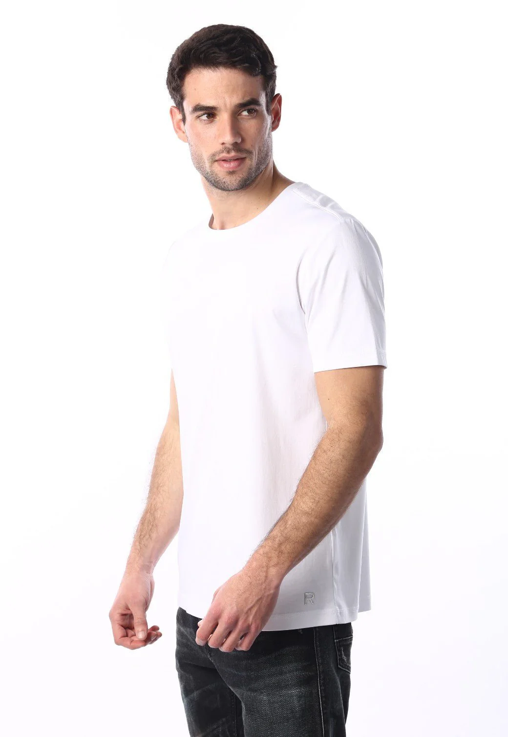 טי שירט מפתח עגול קצרה גברים - Image 2