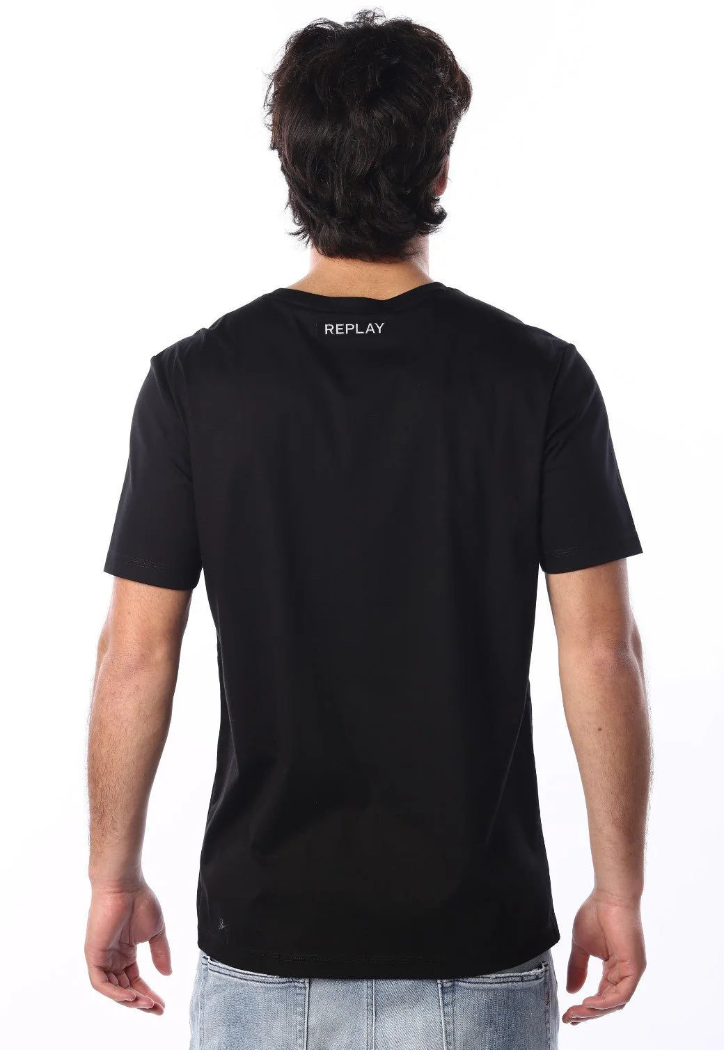 טי שירט מפתח עגול קצרה גברים - Image 3