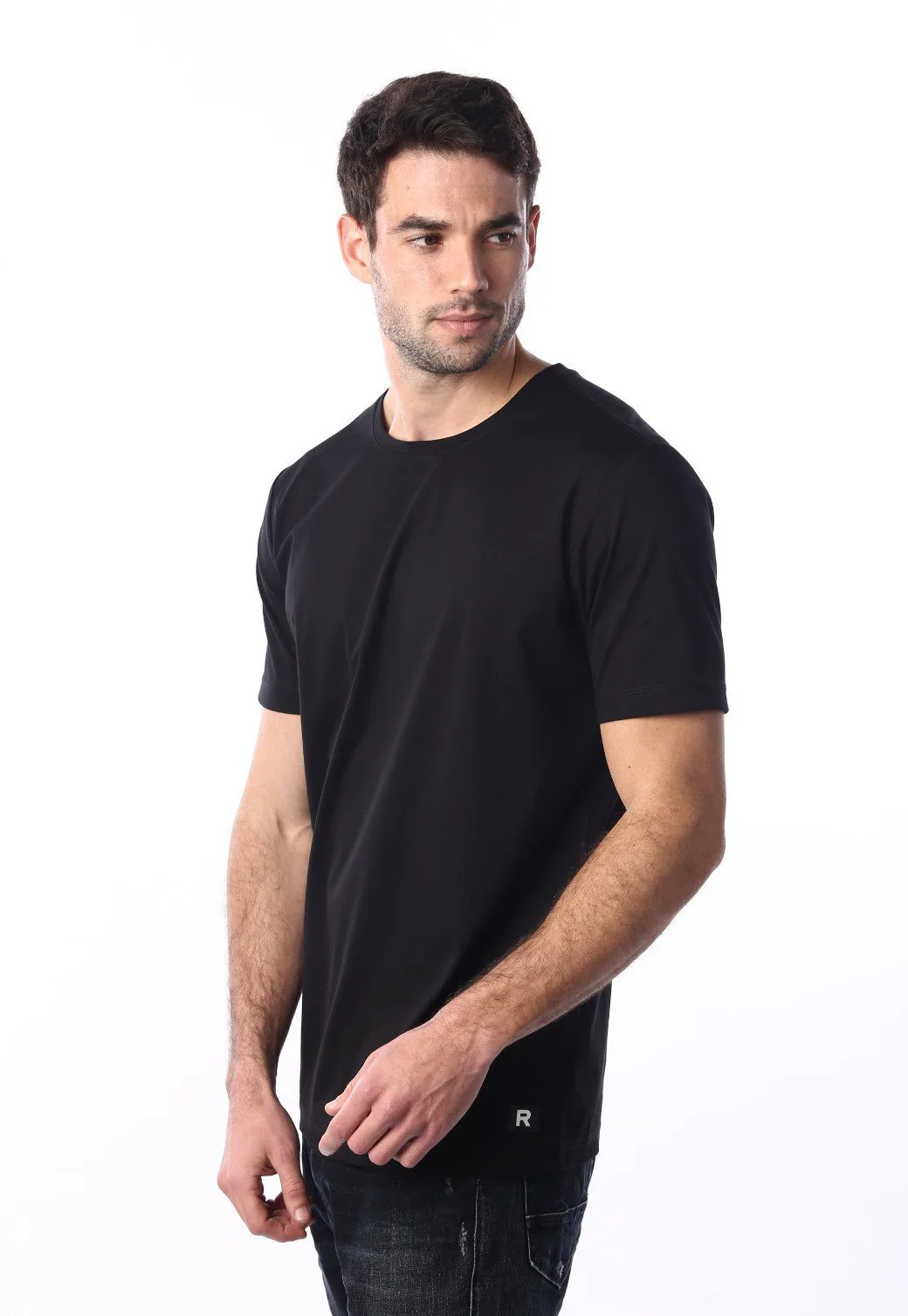 טי שירט מפתח עגול קצרה גברים - Image 2