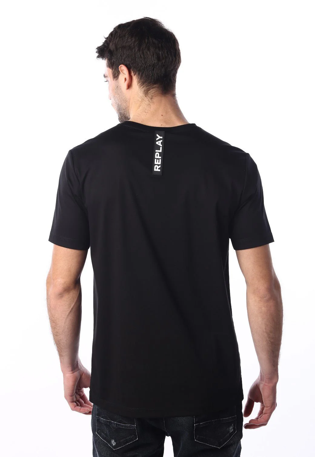 טי שירט מפתח עגול קצרה גברים - Image 3