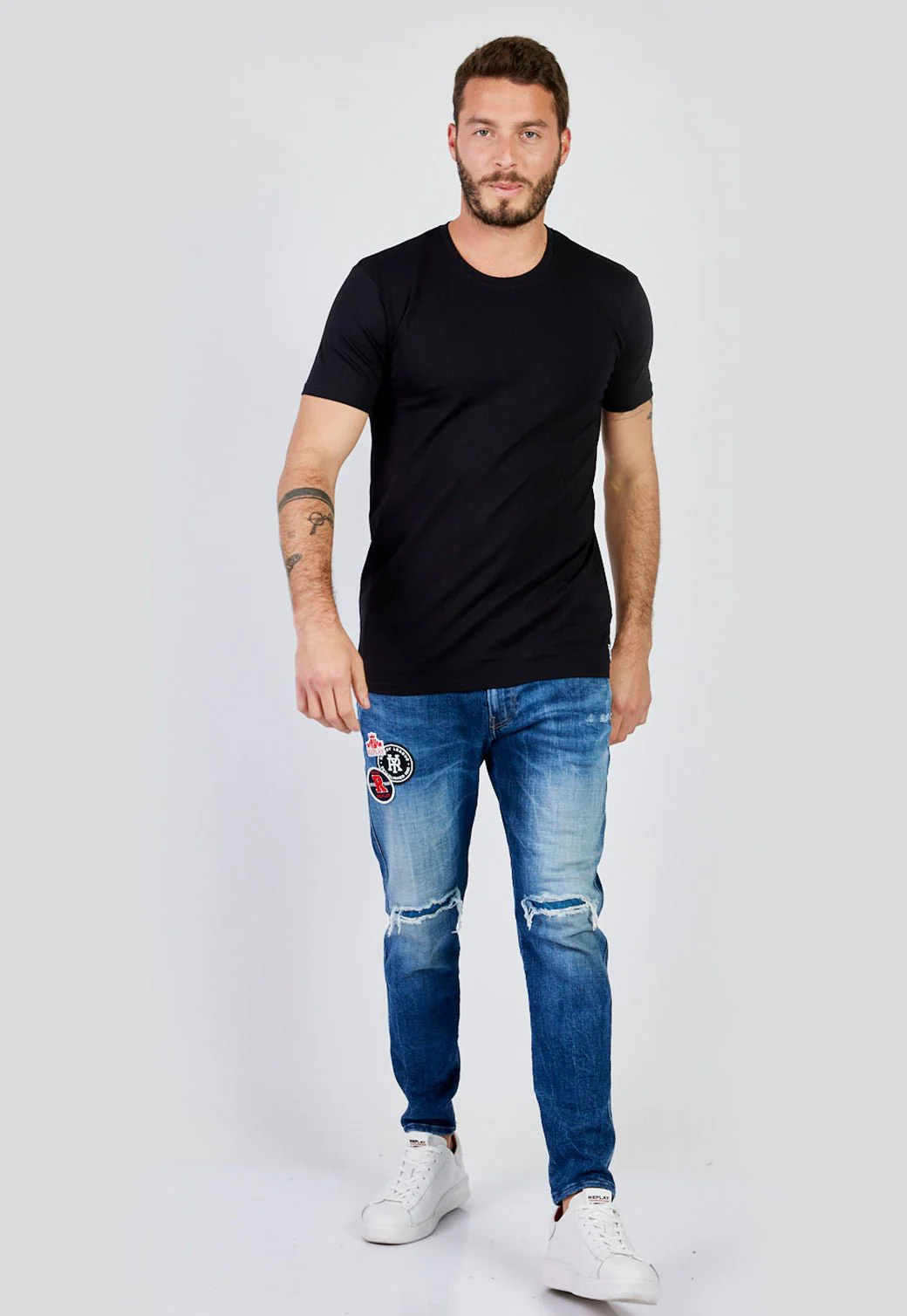 טי שירט קצר ריפליי לייקרה - Image 5