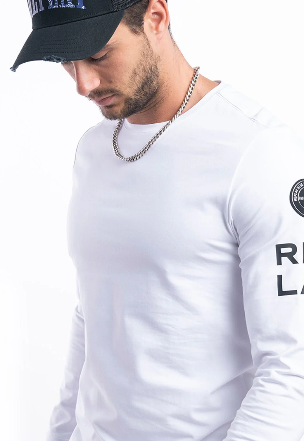 טי שירט לייקרה עם לוגו גברים - Image 5