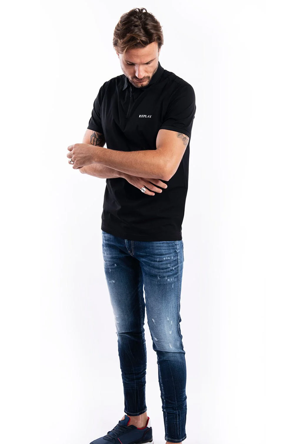 חולצת פולו מרצרייז גברים - Image 2
