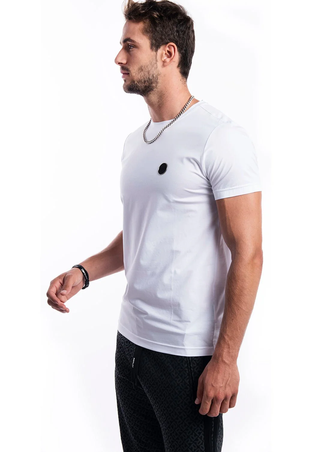 טי שירט מרצרייז לוגו גברים - Image 4