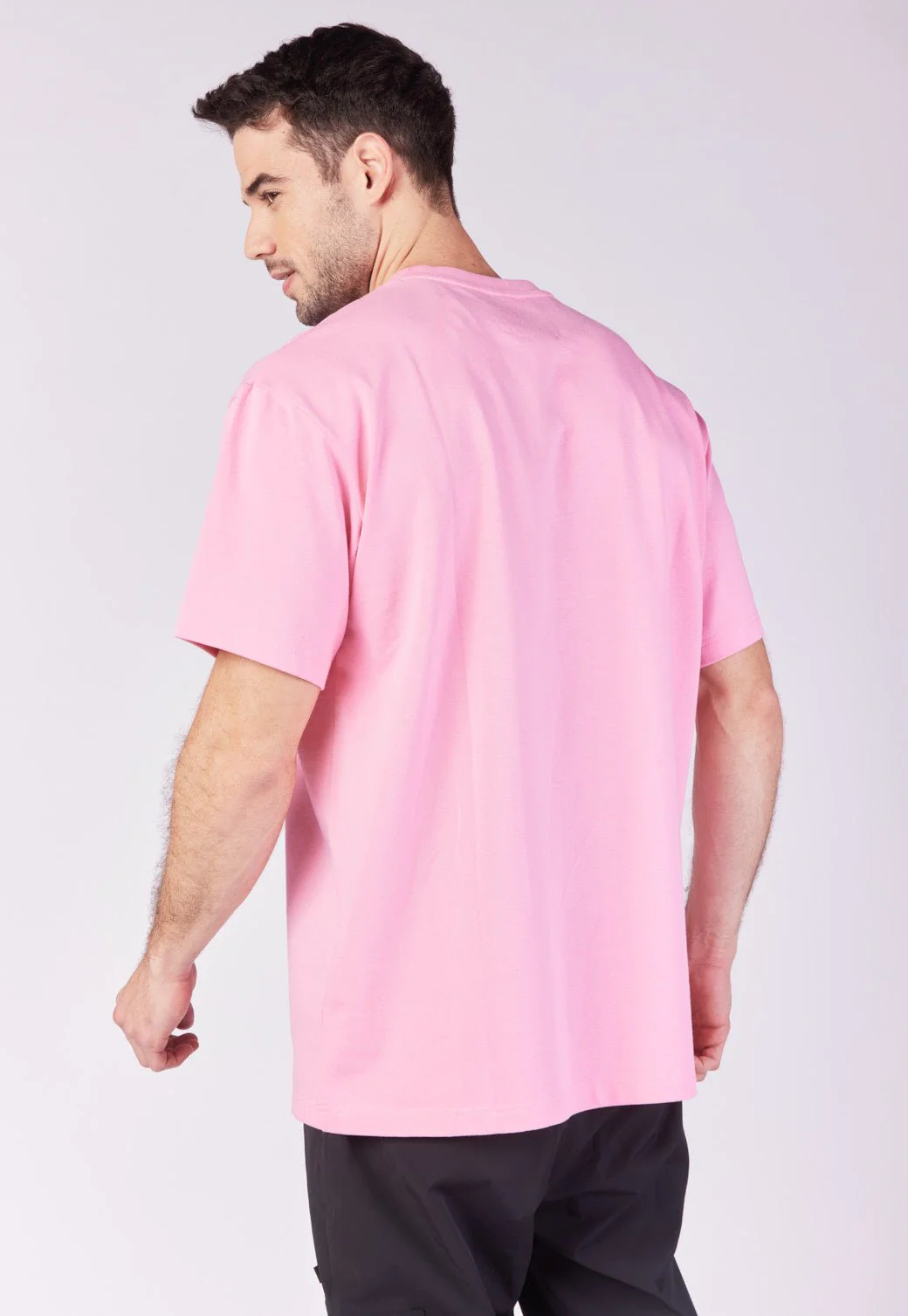 טי שירט אוברסייז עם לוגו גברים - Image 3