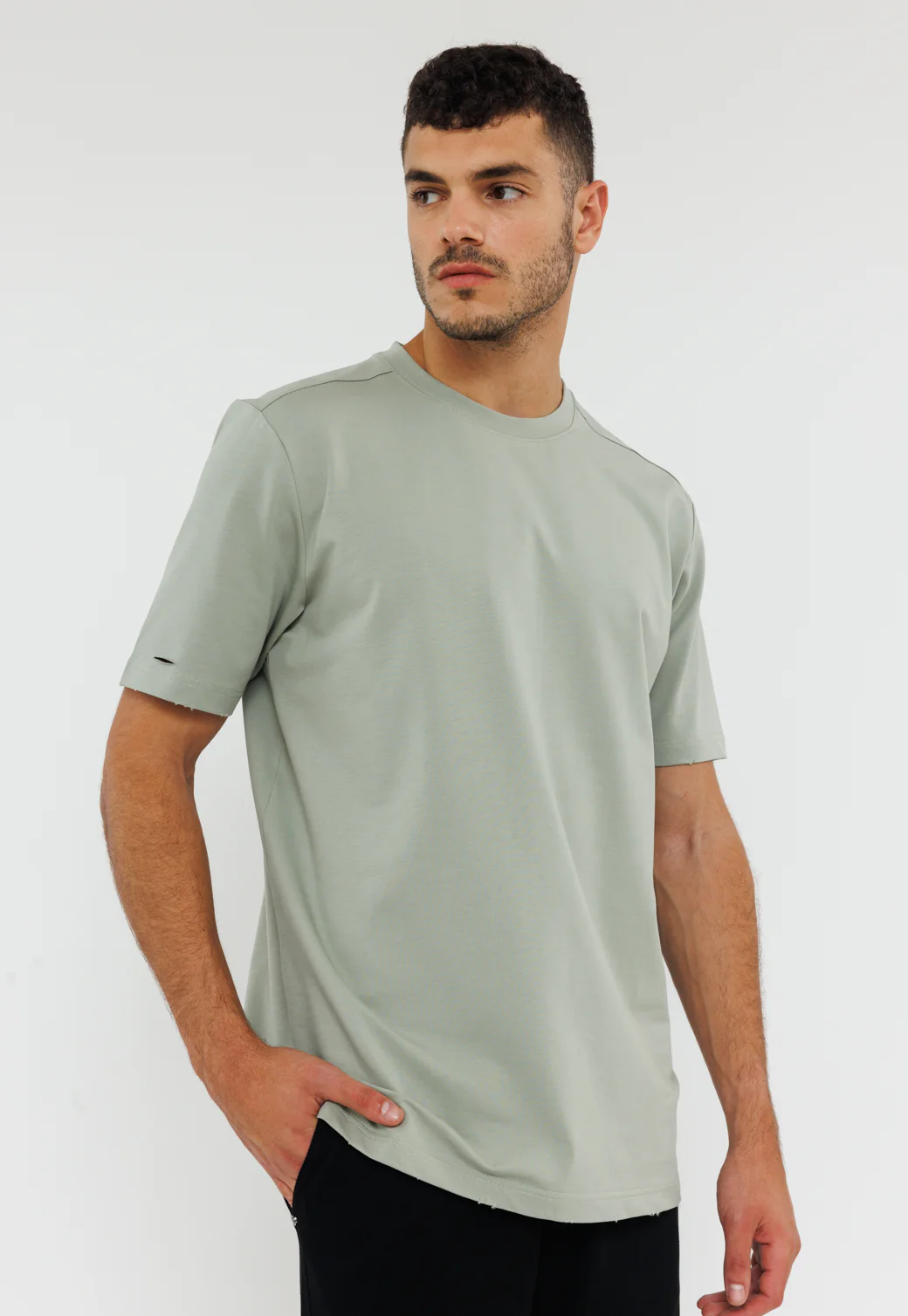 טי שירט בייסיק קצרה גברים - Image 6