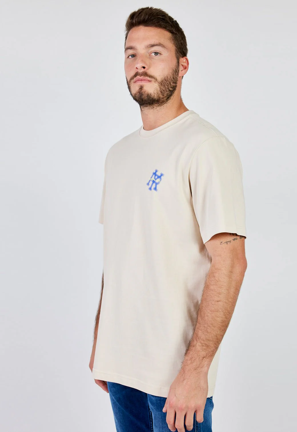 טי שירט קצרה לוגו גברים - Image 2