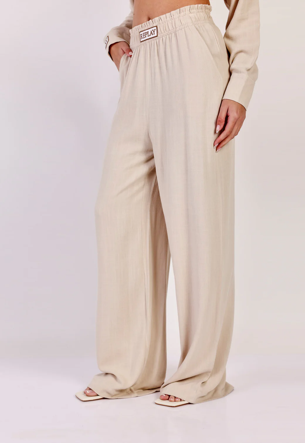 מכנסיים ארוכים Rayon Wide Leg נשים