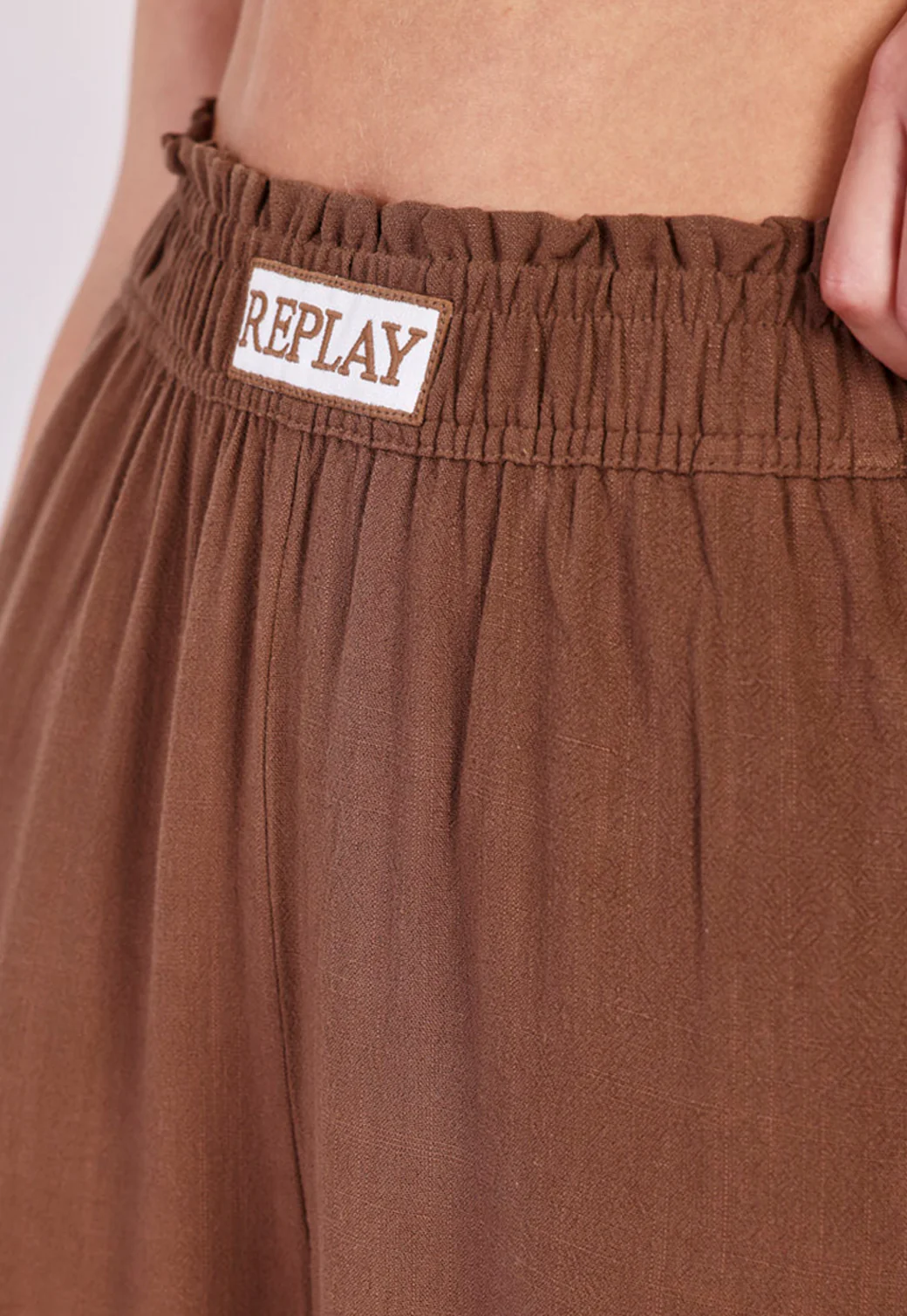 מכנסיים ארוכים Rayon Wide Leg נשים - Image 5