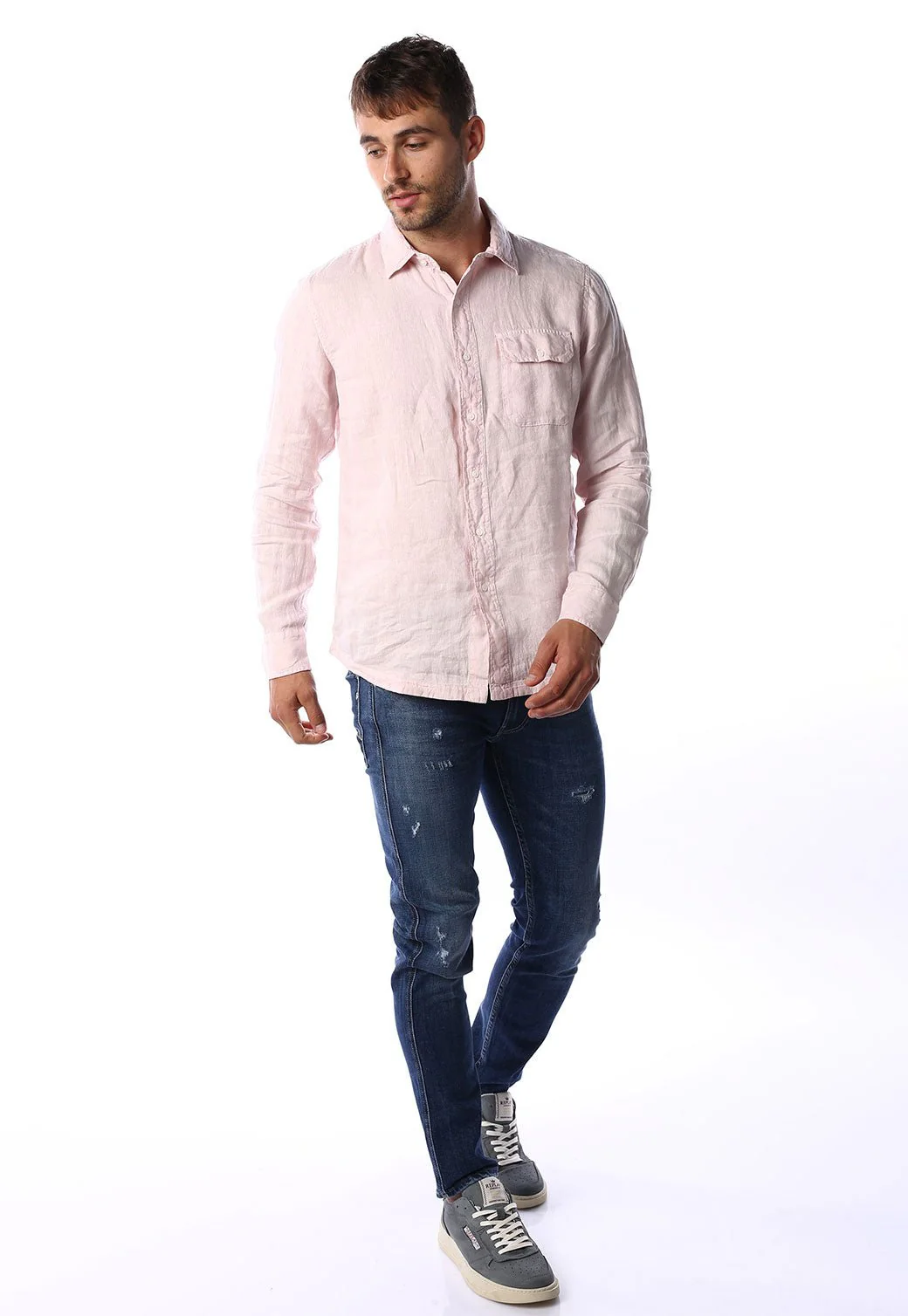 חולצה מכופתרת גברים - Image 5