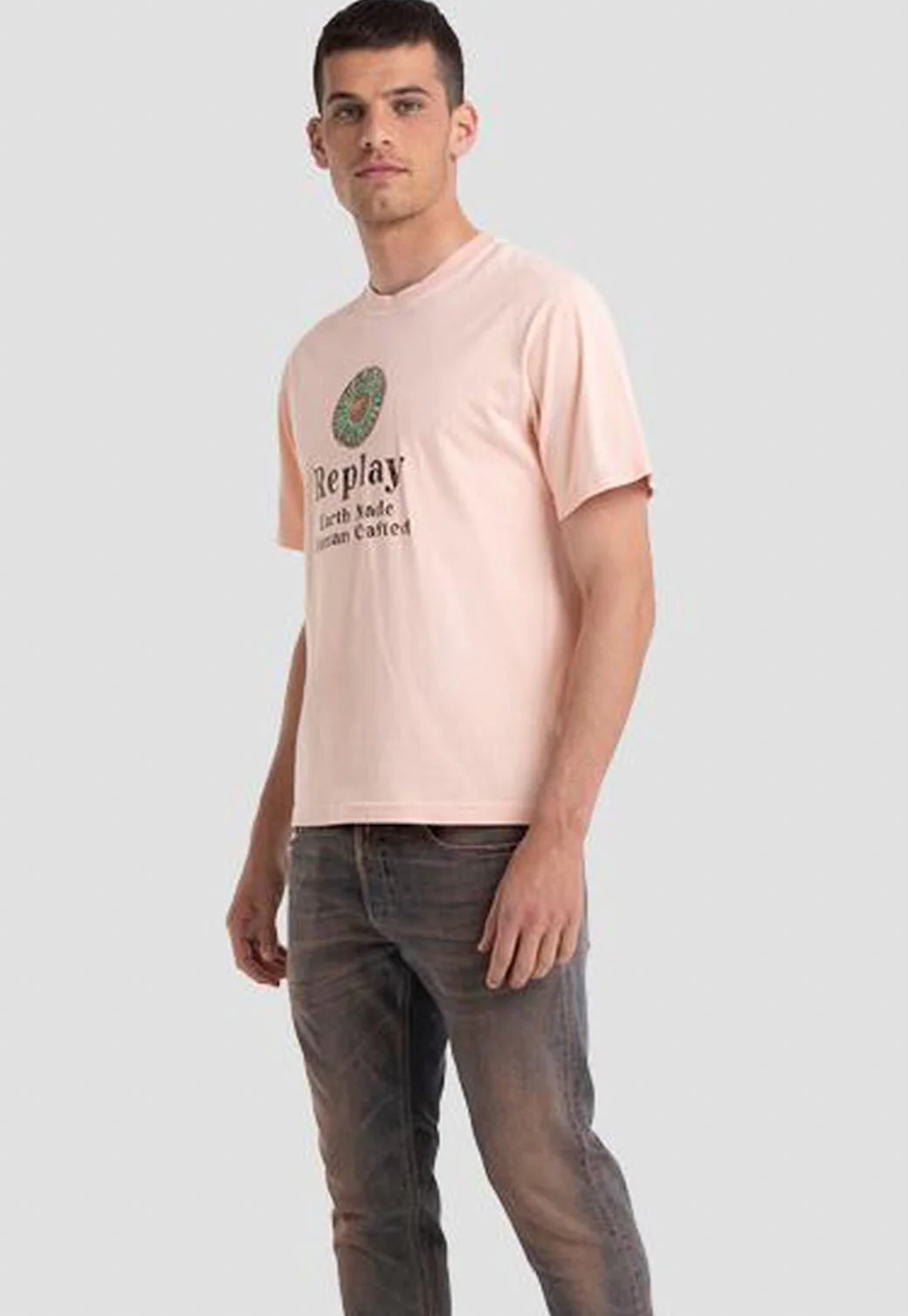 טי שירט עם לוגו גברים Earth Made - Image 2