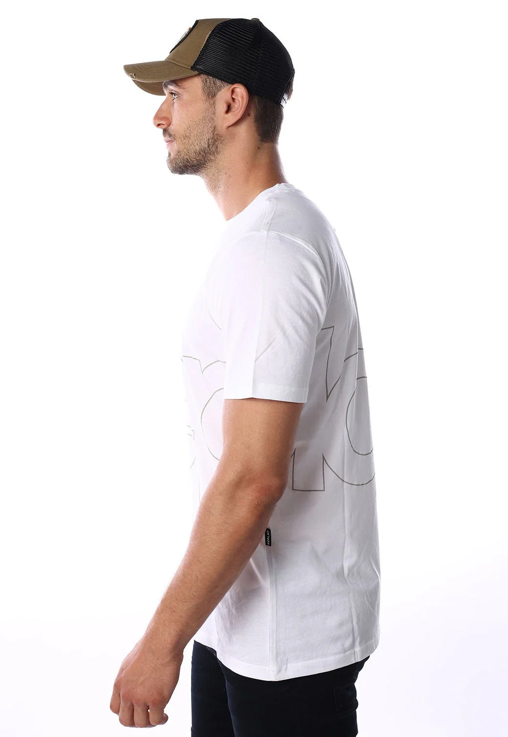 טי שירט קצרה עם לוגו גברים - Image 4