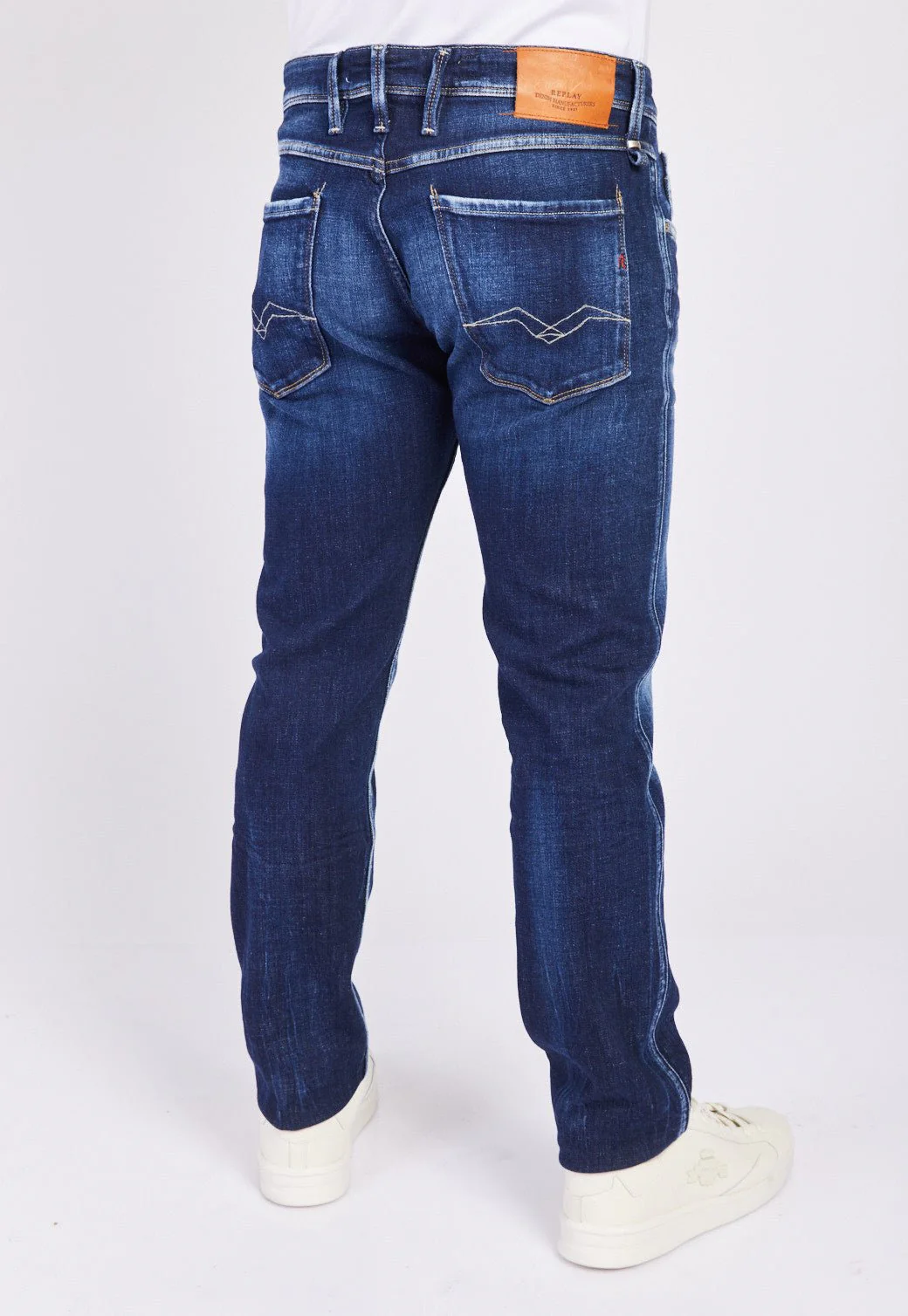 ג'ינס Anbass Slim עם שפשופים גברים - Image 3