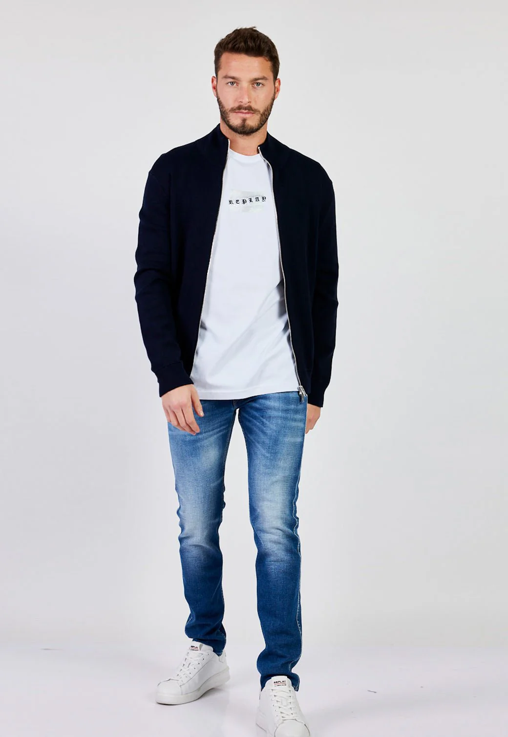 מכנסי ג’ינס Slim Fit ANBASS גברים - Image 4