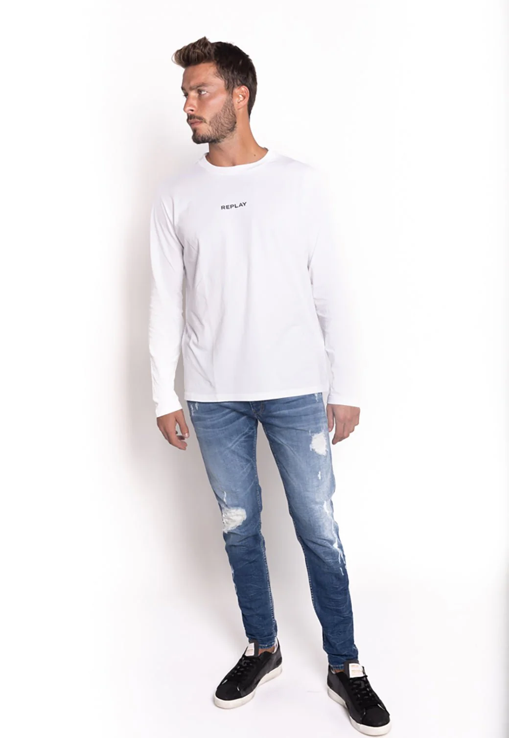 ג׳ינס סקיני קרעים גברים - Image 4