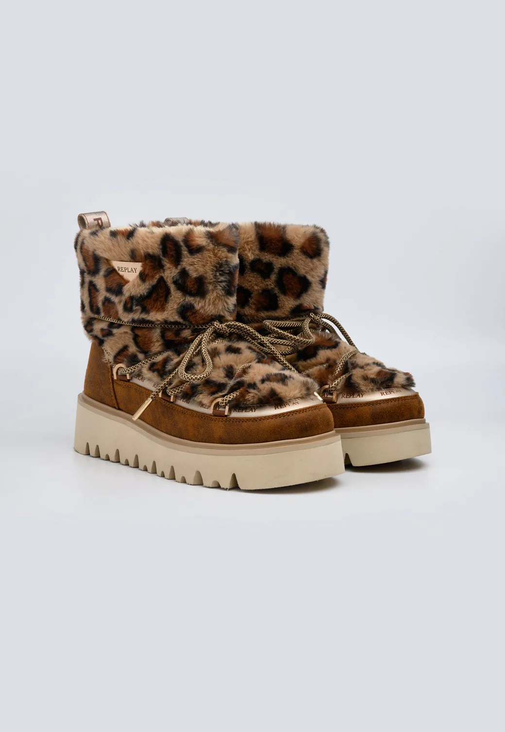 מגפוני חורף לנשים MELROSE SNOW LEO בצבע חום מנומר - Image 2