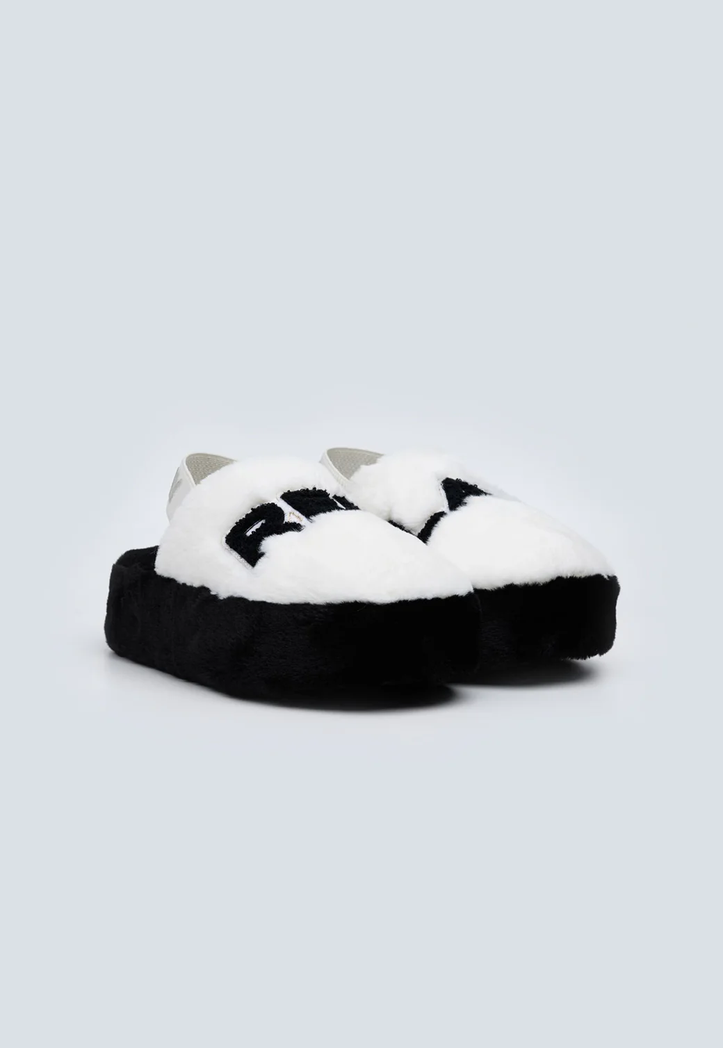נעלי Slippers לנשים בצבע לבן־שחור - Image 2