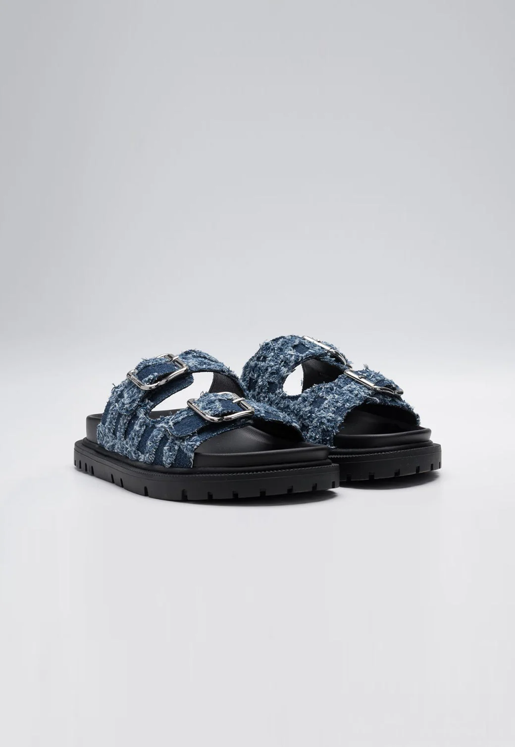 כפכפים לנשים JADE DENIM בצבע כחול - Image 3