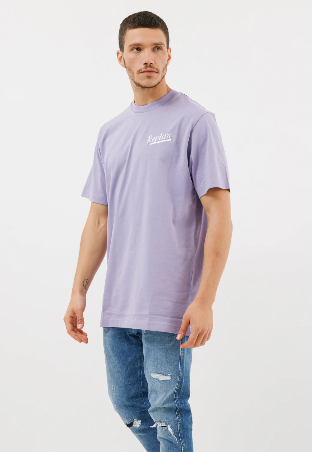 טי שירט קצרה Oversize Bla גברים - Image 4