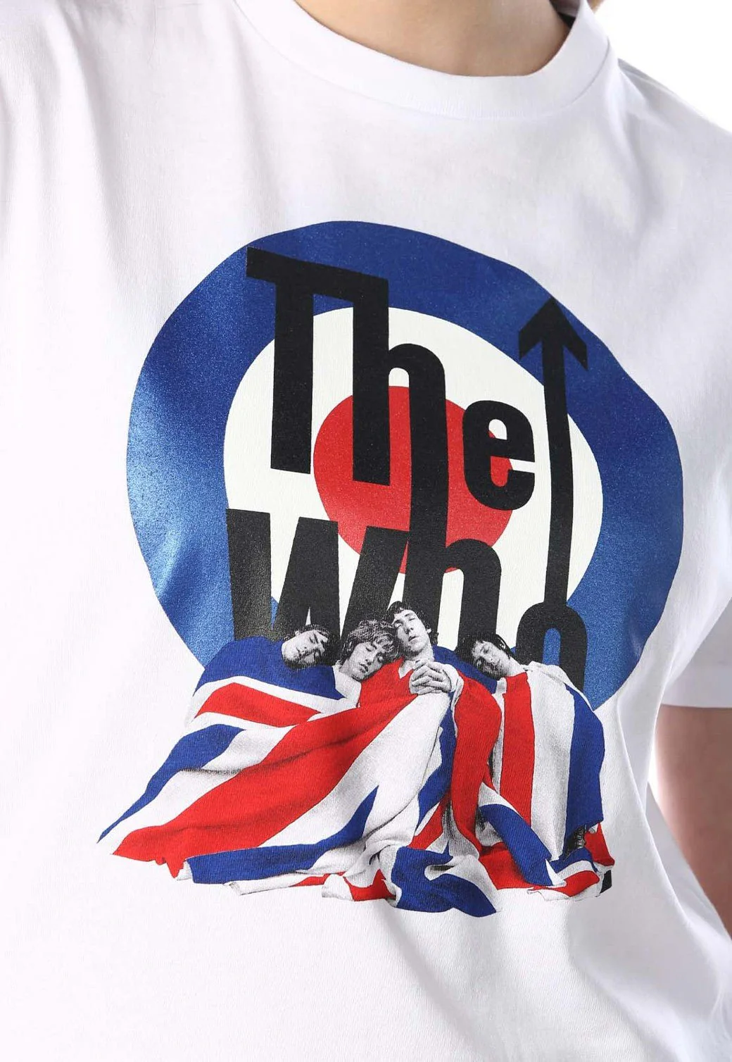 טי שירט קצרה עם הדפס להקת "The Who" נשים - Image 5