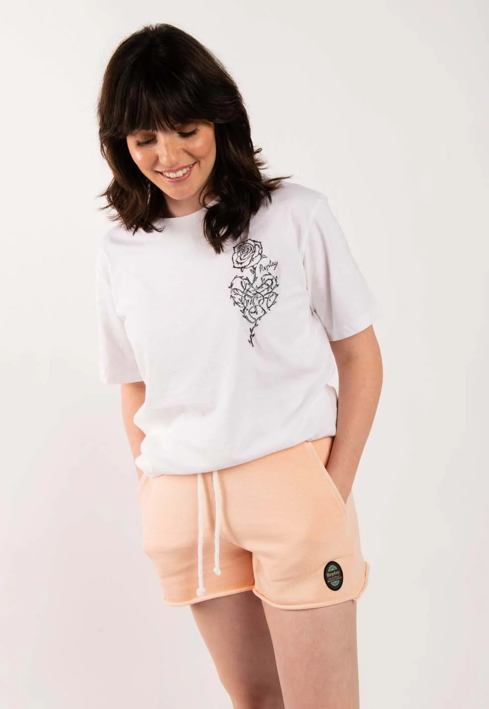 מכנסיים קצרים עם לוגו נשים - Image 8