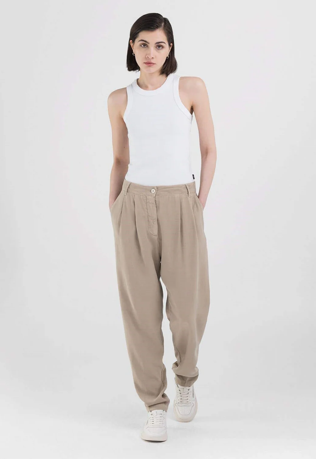 מכנסיים ארוכים Tapered נשים - Image 2