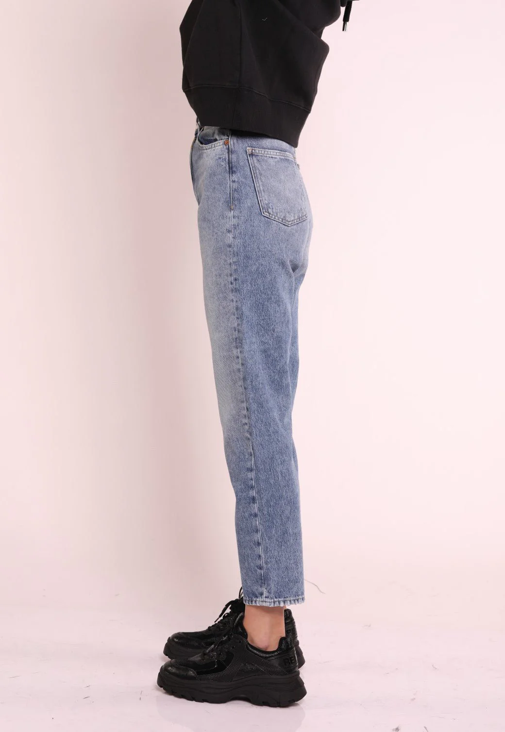 ג'ינס בגזרת Colene Straight Leg High Waist נשים - Image 2