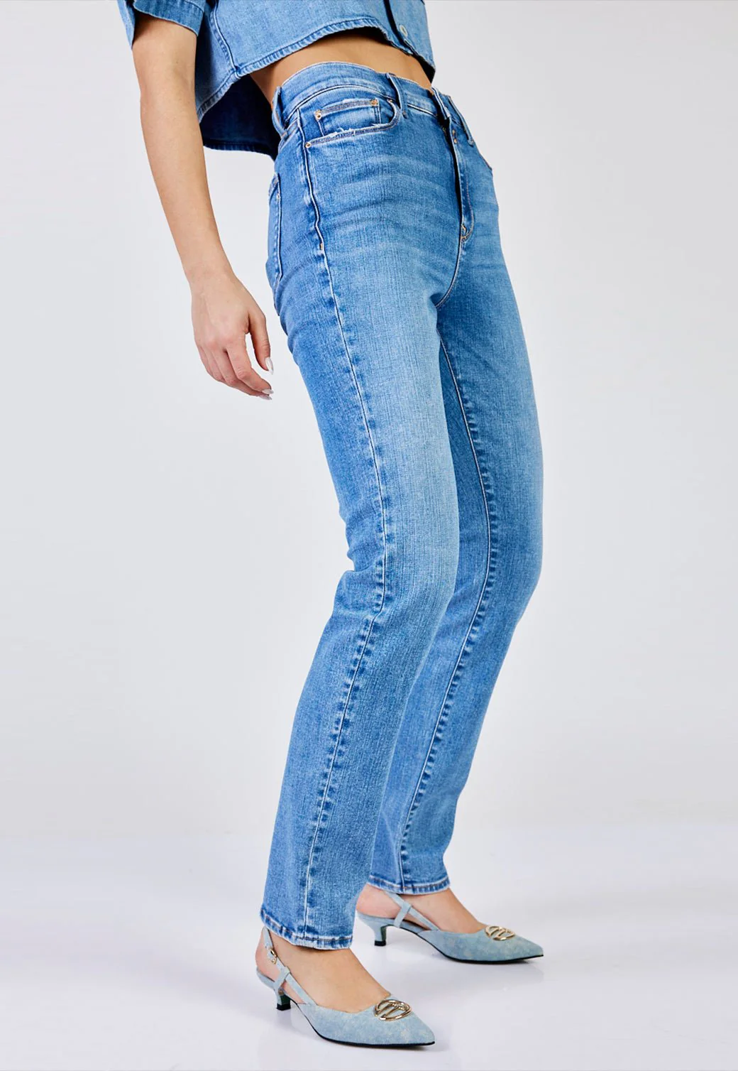 מכנסי ג'ינס Slim Fit נשים - Image 2