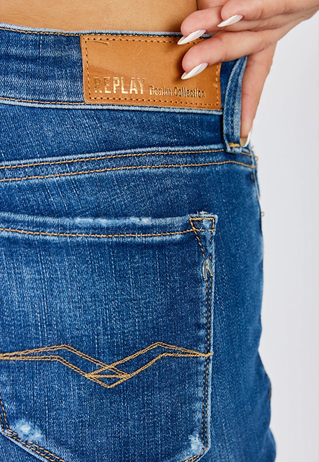 מכנסי ג'ינס LUZIEN Skinny Fit נשים - Image 5